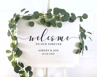 Wedding Welcome Sign - Custom Wood Wedding Sign