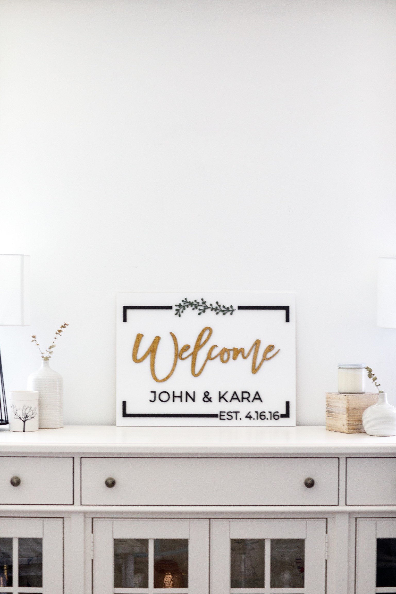 3D Welcome Sign 3D Wedding Welcome Sign Custom Wood Name - Etsy