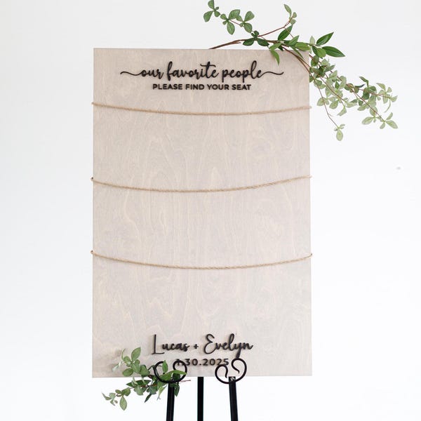 3D Seating Chart Sign, Wooden Find Your Seat Sign, Rustic Wedding Sign, Wedding Seating Plan Sign, Table Place Card Sign, Minimalist Decor