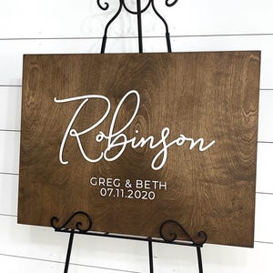 3D Wedding Welcome Sign - Custom Wood Wedding Sign - Last Name Wedding Sign - Wedding Signage