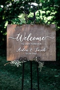3D Wedding Welcome Sign - Custom Wood Wedding Sign - Welcome to Our Forever Sign - 3D wedding signage - 3D Wedding Name Board