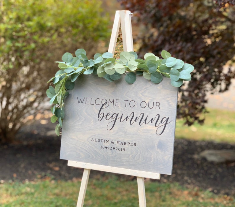 Wedding Welcome Sign Personalized Ceremony Sign Custom - Etsy