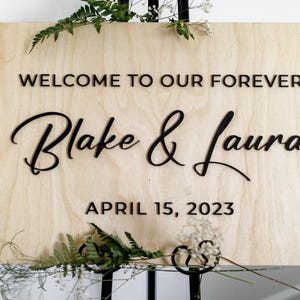 Wedding Welcome Sign, Custom Wood Wedding Signage, Rustic Wedding Decor, Gift for the Couple, Welcome Board, Wedding Venue Sign