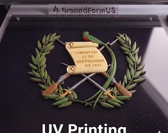 Guatemala Great Seal 3d Wood Style Digital File, 16-bit 9000px Png for UV Printing, Sublimation, Dtf, Dtg, High-Res Faux Wood Carving.