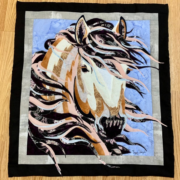Horse Quilted Wall Hanging Etsy
