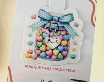 Magnetische bladwijzer in de vorm van een holografische snoeppot | Cadeau-idee voor moeder, oma en leraar | Moederdag, Kerstmis, Lezen