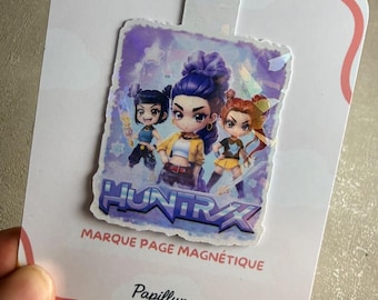 K-Pop Demon Hunters holografische magnetische bladwijzer | K-pop & anime fan leesaccessoire | Cadeau-idee voor tienermeisjes | Verjaardag