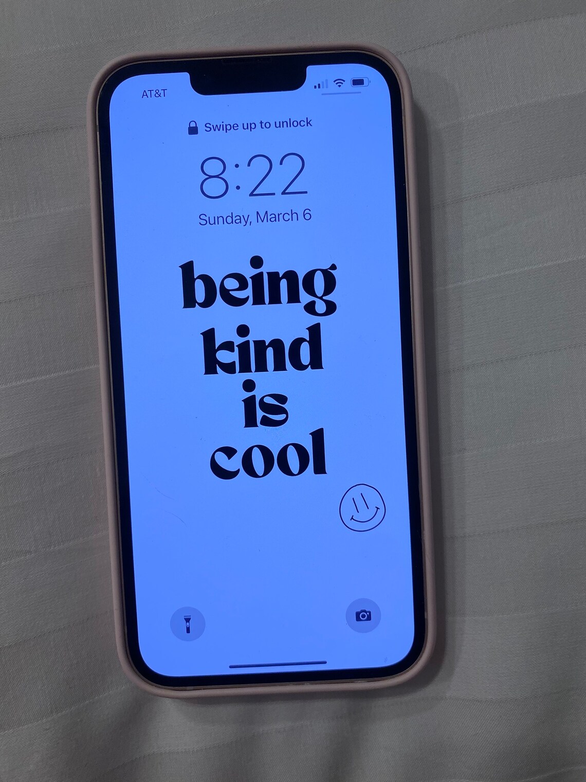 Being Kind is Cool iPhone Digital Wallpaper Smiley Face Etsy