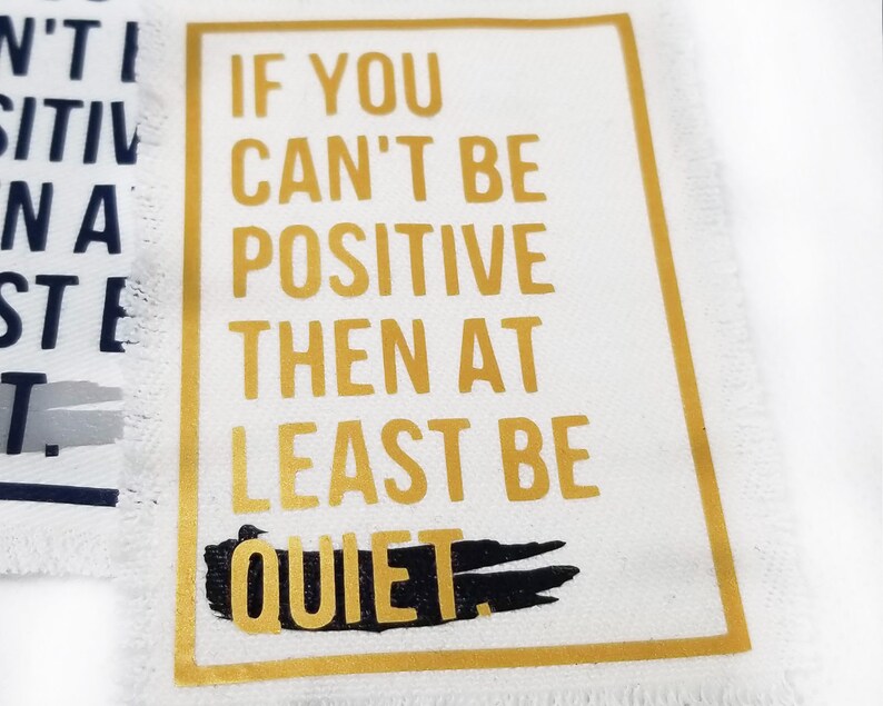 Funny Iron on Patch Etsy