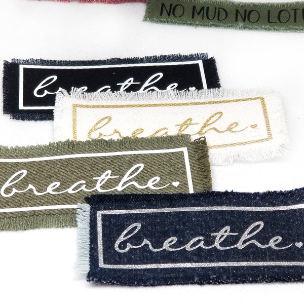 Yoga Breathe Iron on Patch