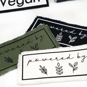 Powered by Plants Vegan Iron on Patch