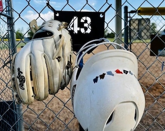 Softball Dugout Organizer 3D Print Files | Digital Download | 3MF Files for Fence-Mounted Gear Holder