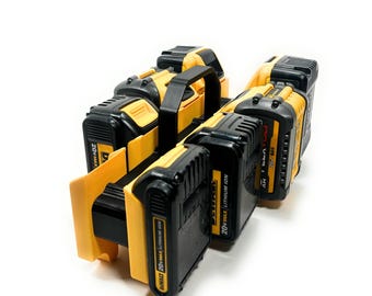 Battery Holder for Dewalt 20v Batteries, 8-Slot Storage Case For Dewalt 20V Li-Ion Batteries, 3D Printed, Batteries Not Included