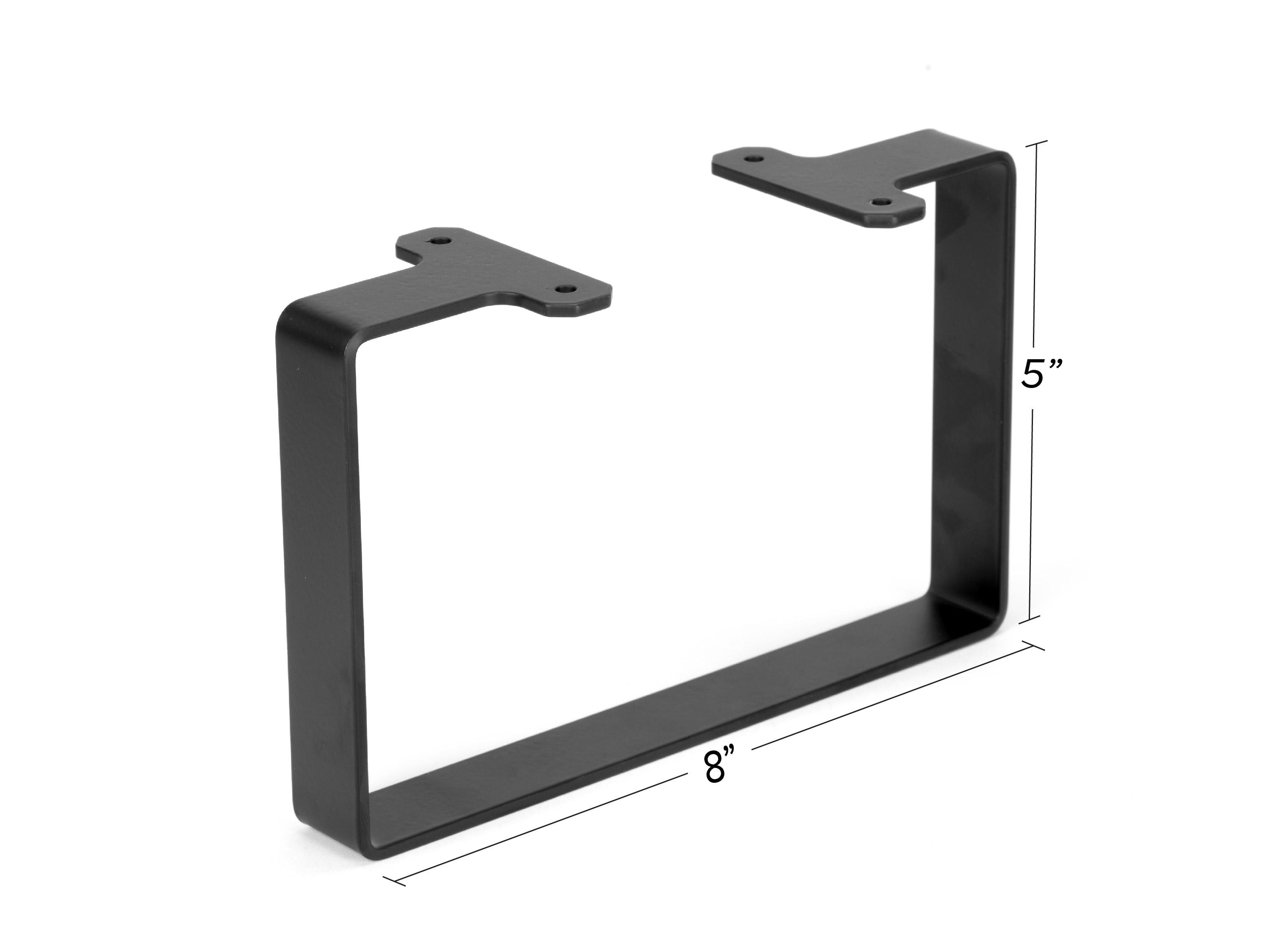Modern Steel Monitor Stand Legs: Matte Black Desk Shelf Feet - Etsy