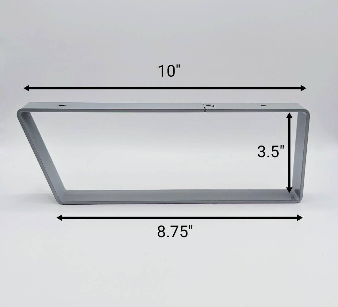 Modern Silver Desk Shelf Leg Monitor Stand Leg Desk Shelf Base Etsy