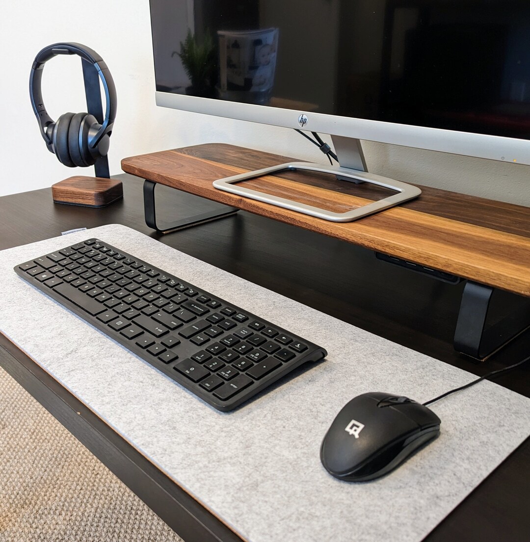 Desk Mat Felt Cork Desk Mat Wool Cork Desk Mat Leather Desk Mat Large Mouse Pad Cork Felt Desk