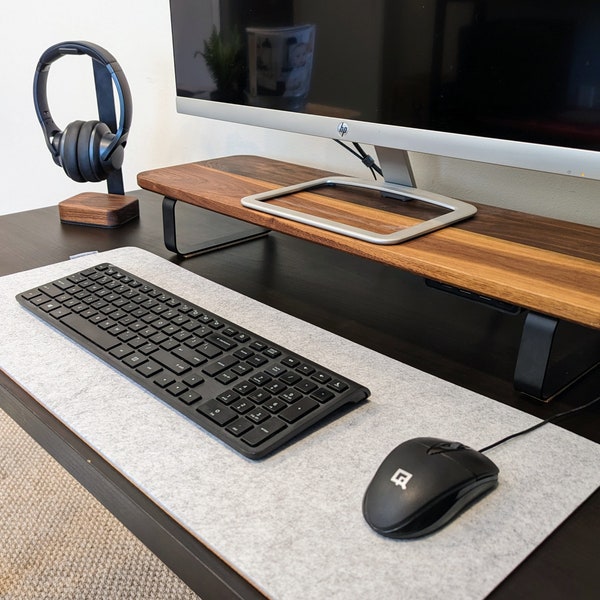 Desk Mat Felt Cork Desk Mat Wool Cork Desk Mat Leather Desk Mat Large Mouse Pad Cork Felt Desk Mat Laptop Pad Desk Organization