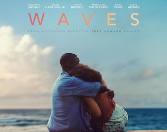 Waves Movie Poster Glossy High Quality Print Photo Wall Art Taylor Russell, Kelvin Harrison Jr Sizes 8x10 11x17 16x20 22x28 24x36 27x40