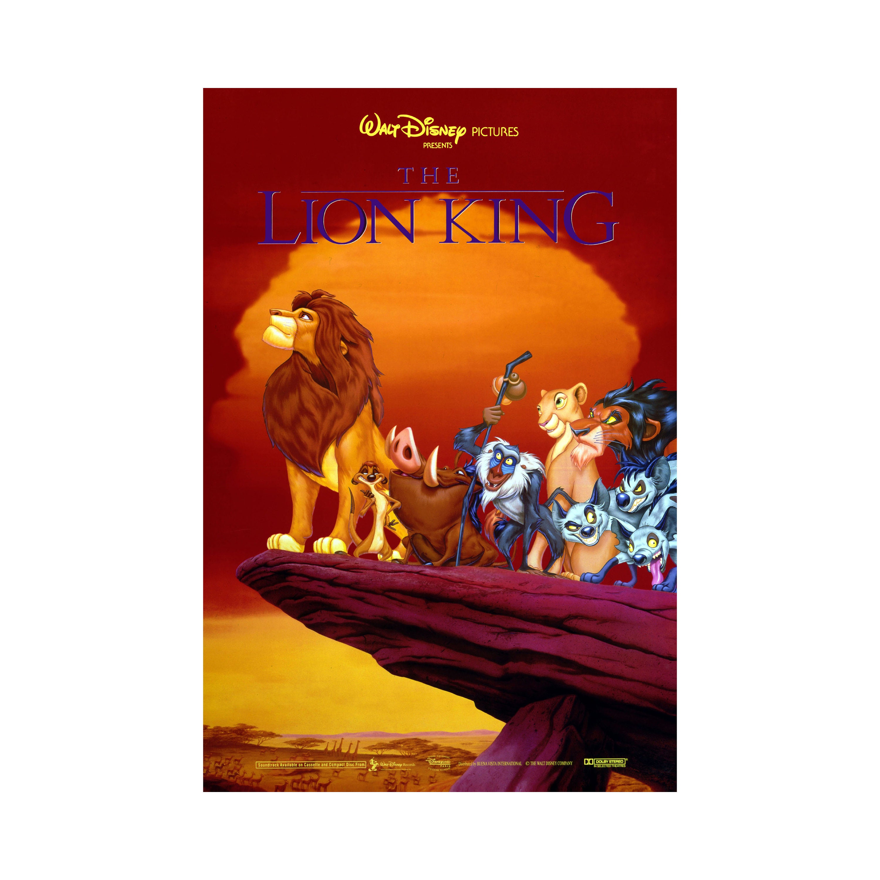 The Lion King Movie Poster High Quality Glossy Print Photo Art - Etsy Sweden The Lion King Movie Poster High Quality Glossy Print Photo Art - Etsy Sweden