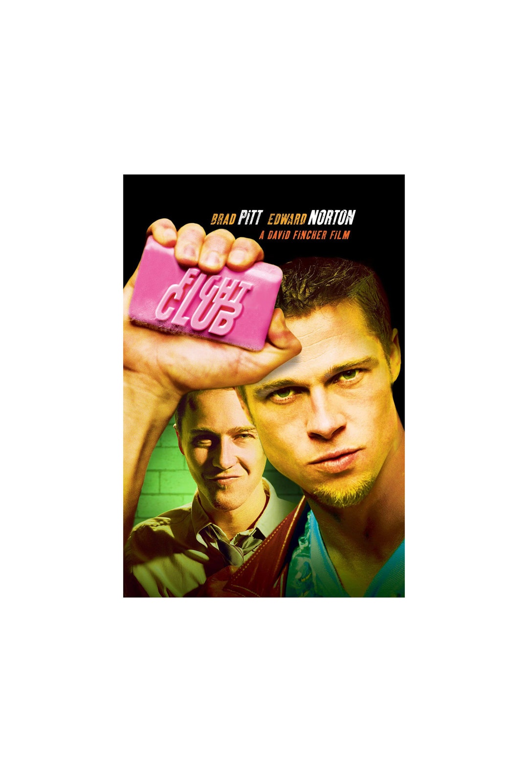 Fight Club Movie Poster Glossy High Quality Print Photo Wall Art Brad Pitt, Edward Norton Sizes