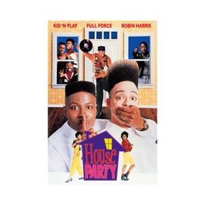House Party Movie Poster Glossy Quality Photo Wall Art Print Christopher Reid Christopher Martin Sizes 8x10 11x17 16x20 22x28 24x36 27x40 #1