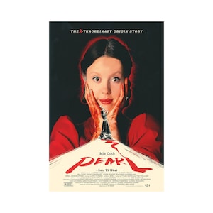 Pearl Movie Poster Quality Glossy Print Photo Wall Art Stars Mia Goth Ti West Sizes 8x10 11x17 16x20 22x28 24x36 27x40 2 image 1