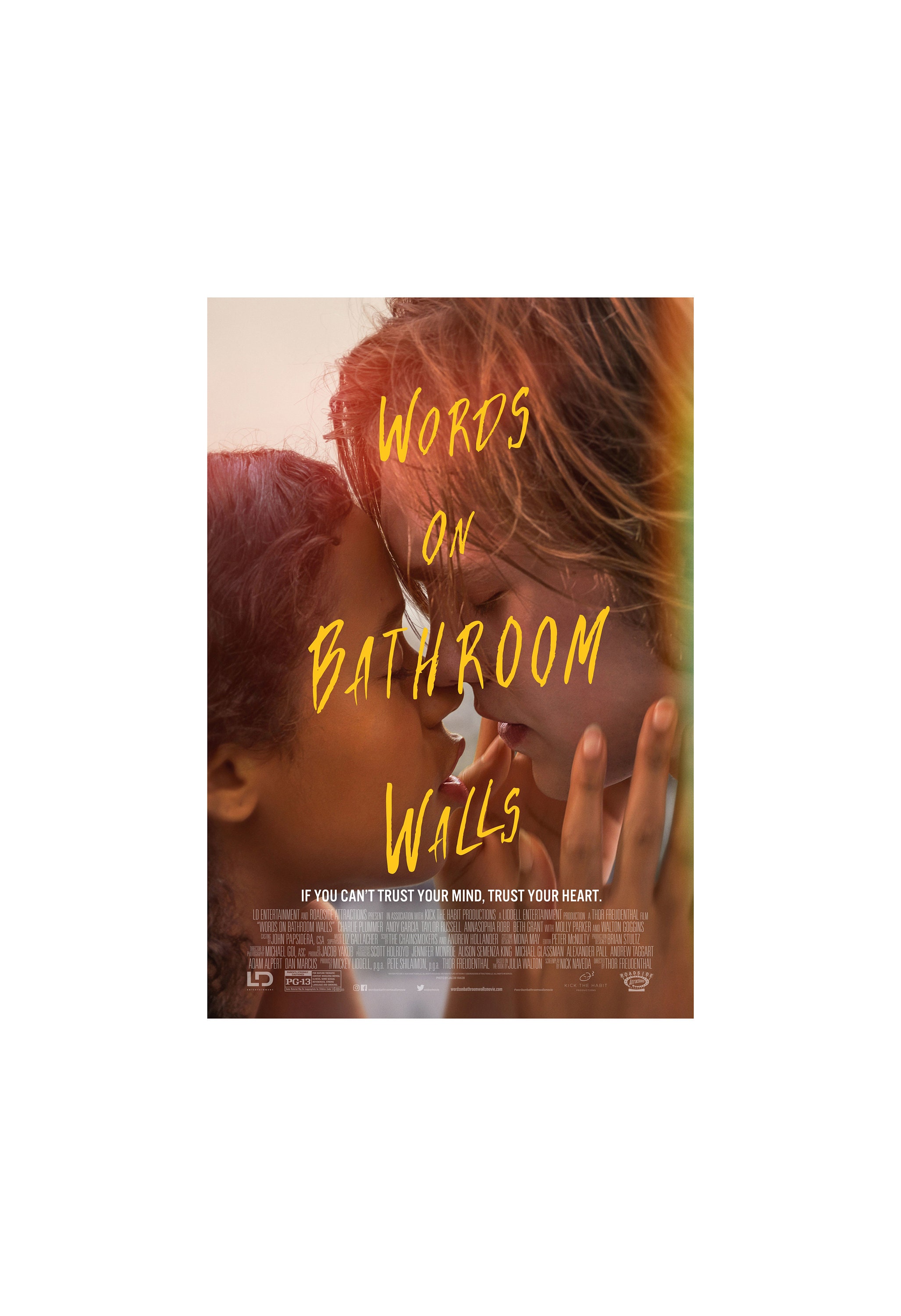 Words on Bathroom Walls Movie Poster Quality Glossy Print | Etsy