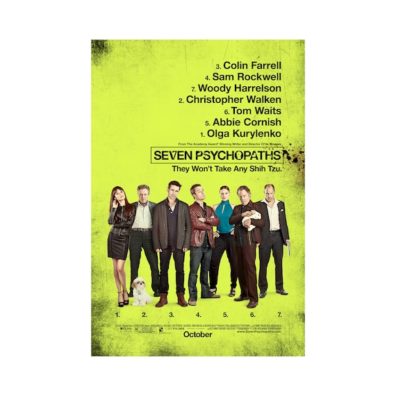 Affiche Du Film Sept Psychopathes