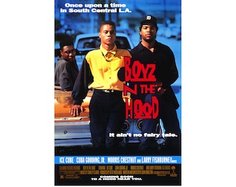 Boyz n the Hood Movie Poster Glossy High Quality Print Photo Wall Art Cuba  Gooding Ice Cube Sizes 8x10 11x17 16x20 22x28 24x36 27x40 #1