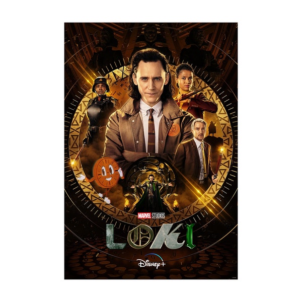 Loki Movie Poster Glossy Print Photo Wall Art Disney TV Series Tom Hiddleston Owen Wilson Sizes 8x10 11x17 16x20 22x28 24x36 27x40 #1