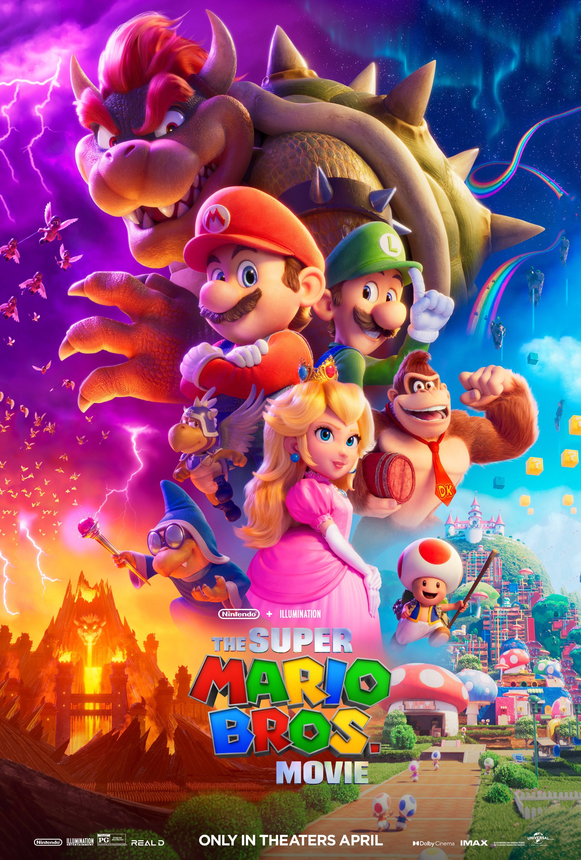 The Super Mario Bros. Movie Poster Quality Glossy Print Photo Wall Art