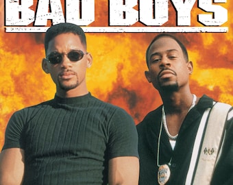  HWC Trading Bad Boys Movie Poster Will Smith Martin Lawrence  Signed 16 x 12 inch Framed Gift Printed Autograph Film Print Photo Picture  Display - 16 x 12 Framed: Posters & Prints