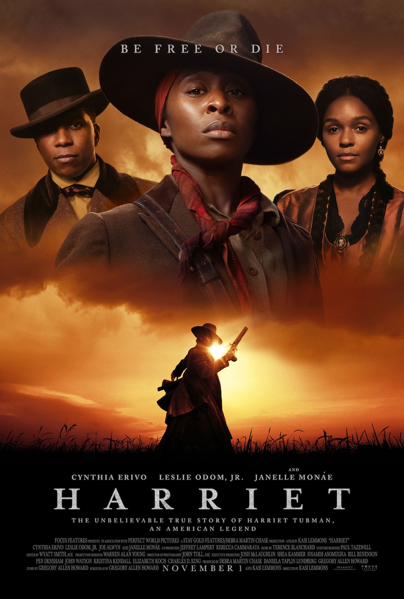 Harriet Movie Poster Glossy High Quality Print Photo Wall Art Cynthia Erivo Leslie Odom Jr Alwyn Sizes 8x10 11x17 16x20 22x28 24x36 27x40 2 Bild 1