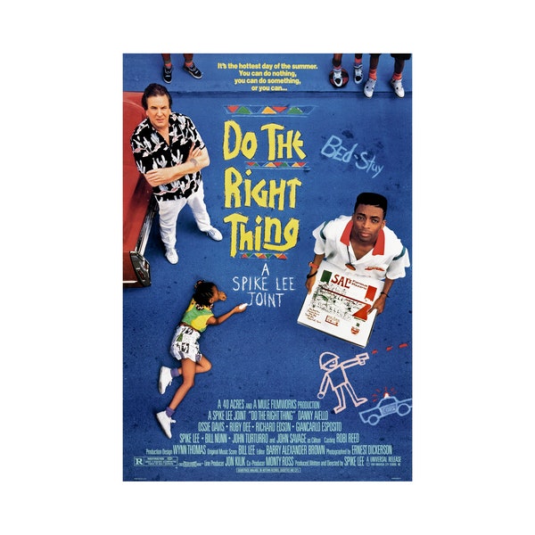 Do the Right Thing Movie Poster Glossy High Quality Print Photo Wall Art Spike Lee Sizes 8x10 11x17 16x20 22x28 24x36 27x40 #1