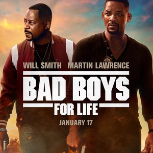 Bad Boys for Life Movie Poster Glossy High Quality Print Photo Will Smith Martin Lawrence Hudgens Size 8x10 11x17 16x20 22x28 24x36 27x40 1 image 2