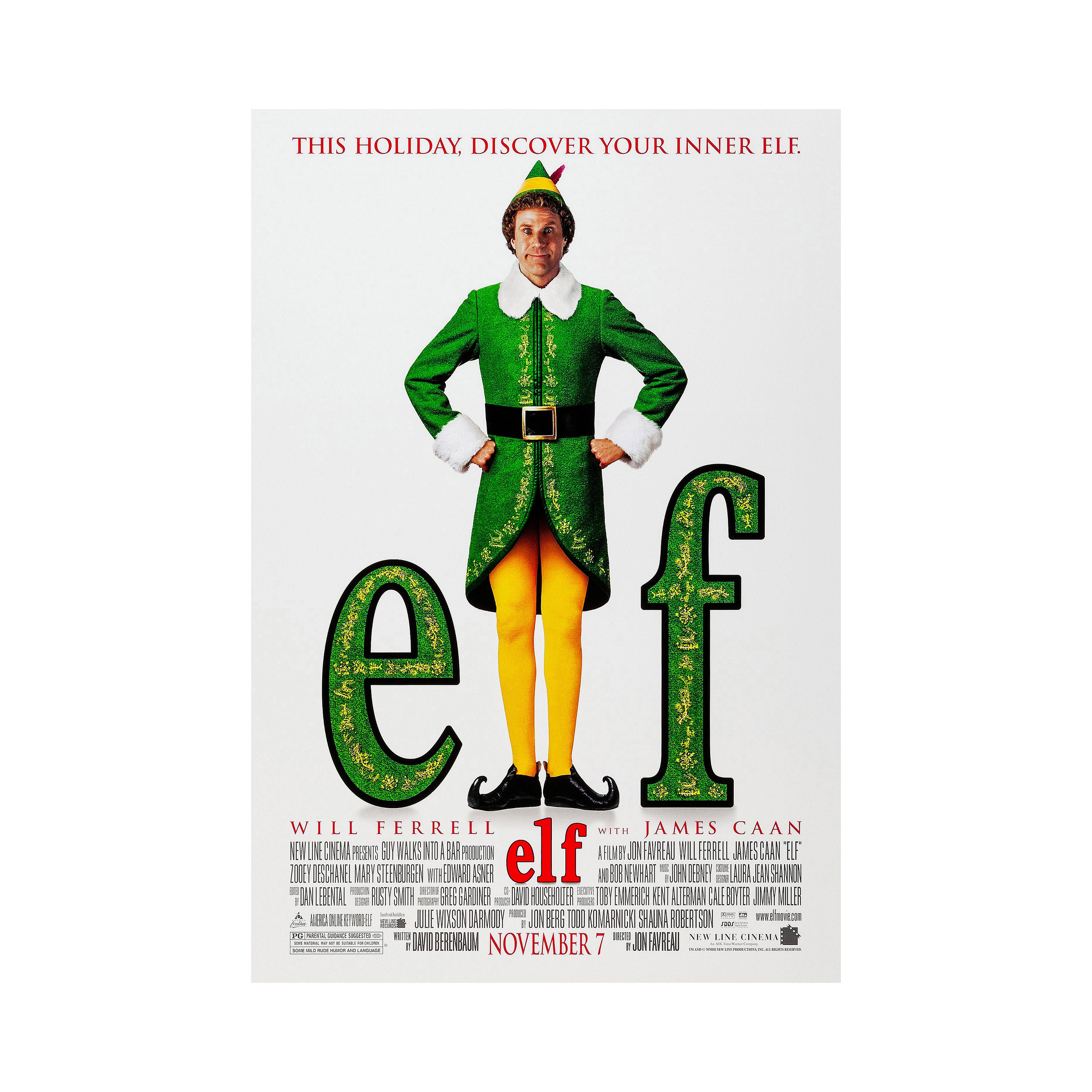 Discover Elf Movie Poster Quality Glossy