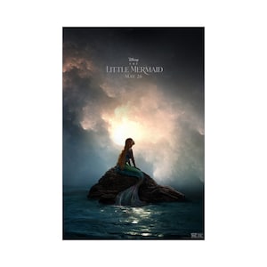 The Little Mermaid 2023 Movie Poster Quality Glossy Print Photo Wall Art Halle Bailey Rob Marshall Size 8x10 11x17 16x20 22x28 24x36 27x40 3