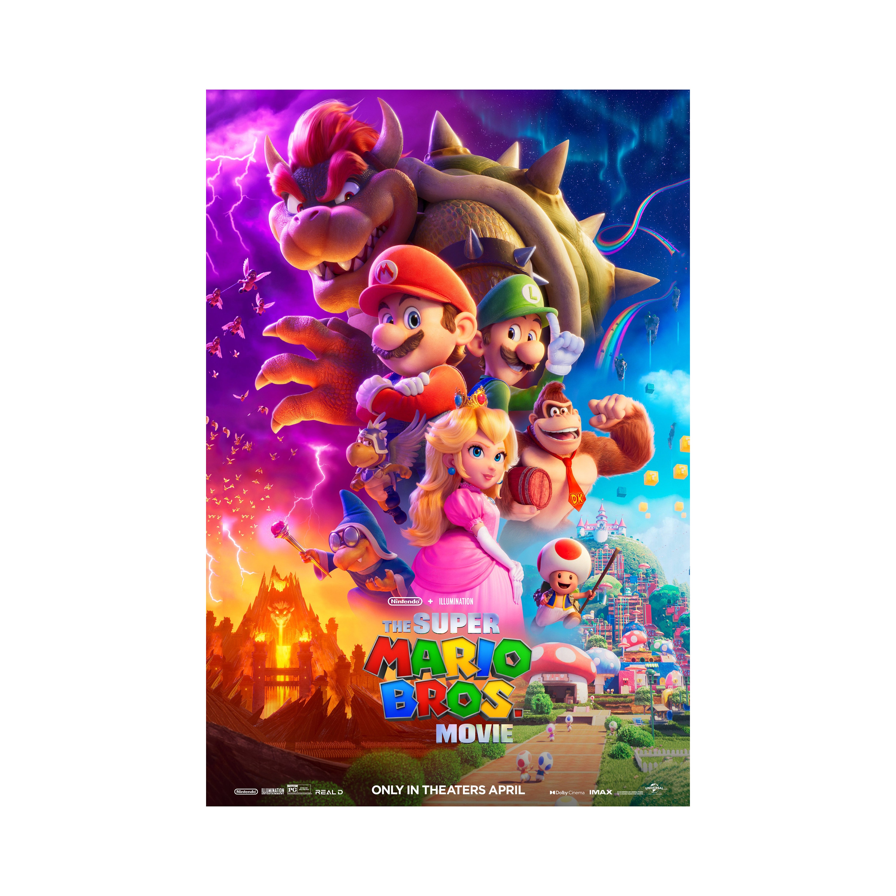 Discover The Super Mario Bros. Movie Poster Quality Glossy Print Photo Wall Art