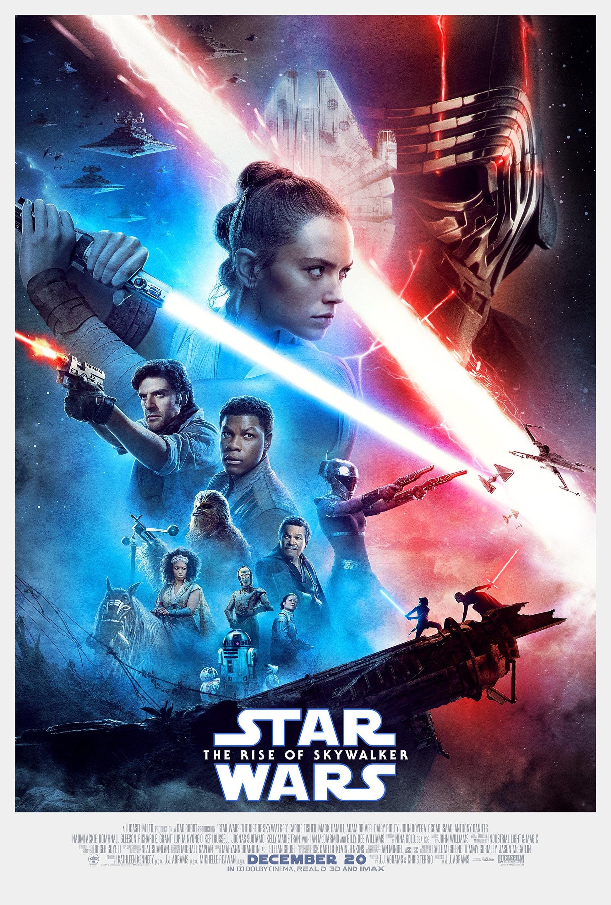 Star Wars the Rise of Skywalker Movie Poster High Quality Glossy Limited  Wall Art Print Photo Sizes 8x10 11x17 16x20 22x28 24x36 27x40 
