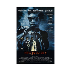 New Jack City Movie Poster Quality Glossy Print Photo Wall Art Wesley Snipes Ice-T Sizes 8x10 11x17 16x20 22x28 24x36 27x40 #1