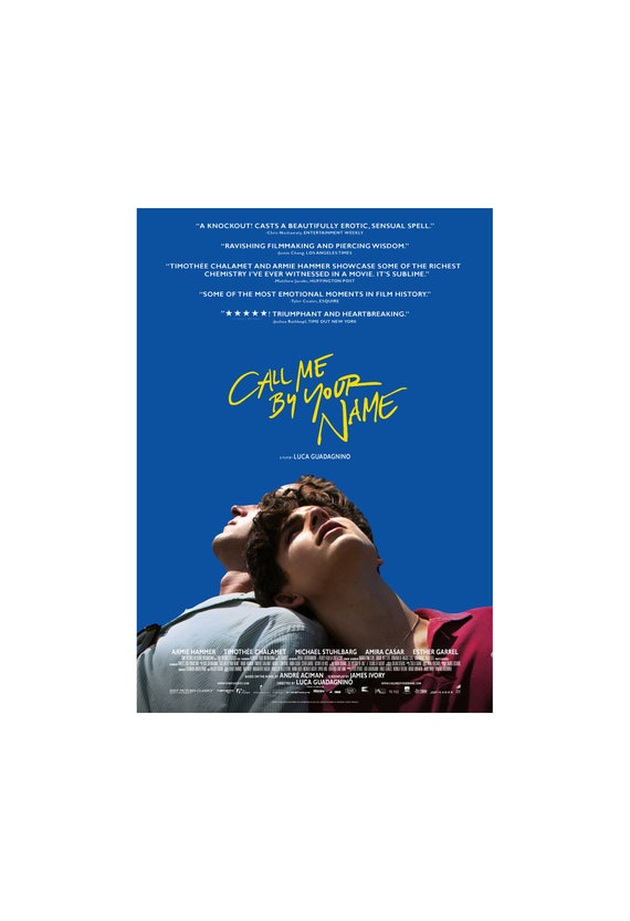 Call Me by Your Name Movie Poster Quality Glossy Print Photo Wall