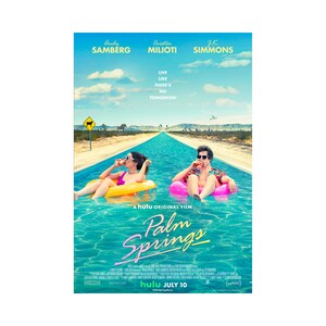 Palm Springs Movie Poster Glossy High Quality Print Photo Wall Art Andy Samberg Cristin Milioti Sizes 8x10 11x17 16x20 22x28 24x36 27x40 #1