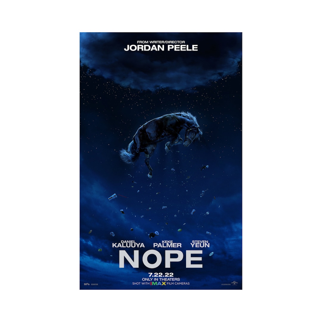 Nope Movie Poster Quality Glossy Print Photo Wall Art Jordan Peele Daniel Kaluuya Keke Palmer