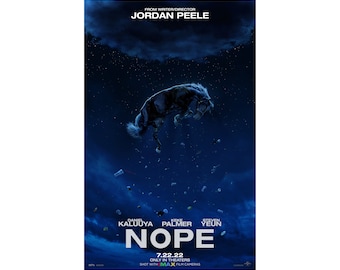 Nope Movie Poster Quality Glossy Print Photo Wall Art Jordan Peele Daniel Kaluuya Keke Palmer Sizes 8x10 11x17 16x20 22x28 24x36 27x40 #1