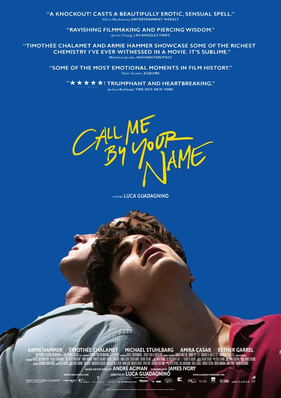 Call Me By Your Name Movie Poster Quality Glossy Print Photo Etsy