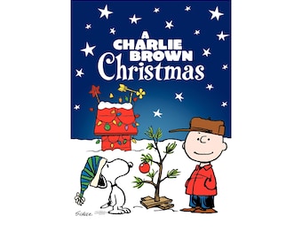 A Charlie Brown Christmas Movie Poster Quality Glossy Print Photo Wall Art Snoopy Charles Schulz Sizes 8x10 11x17 16x20 22x28 24x36 27x40