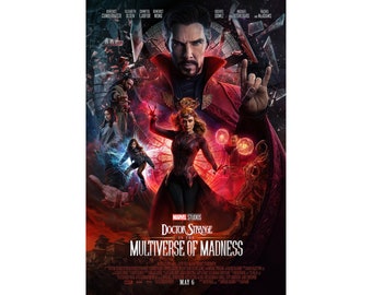 Doctor Strange in the Multiverse of Madness Movie Poster Quality Glossy Print Photo Wall Art Sizes 8x10 11x17 16x20 22x28 24x36 27x40 #2