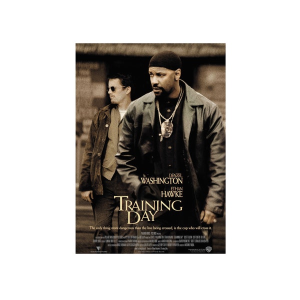 Training Day Movie Poster High Quality Glossy Print Photo Wall Art Denzel Washington Ethan Hawke Sizes 8x10 11x17 16x20 22x28 24x36 27x40