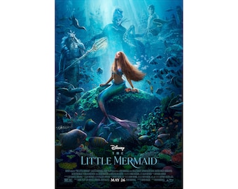 The Little Mermaid 2023 Movie Poster Quality Glossy Print Photo