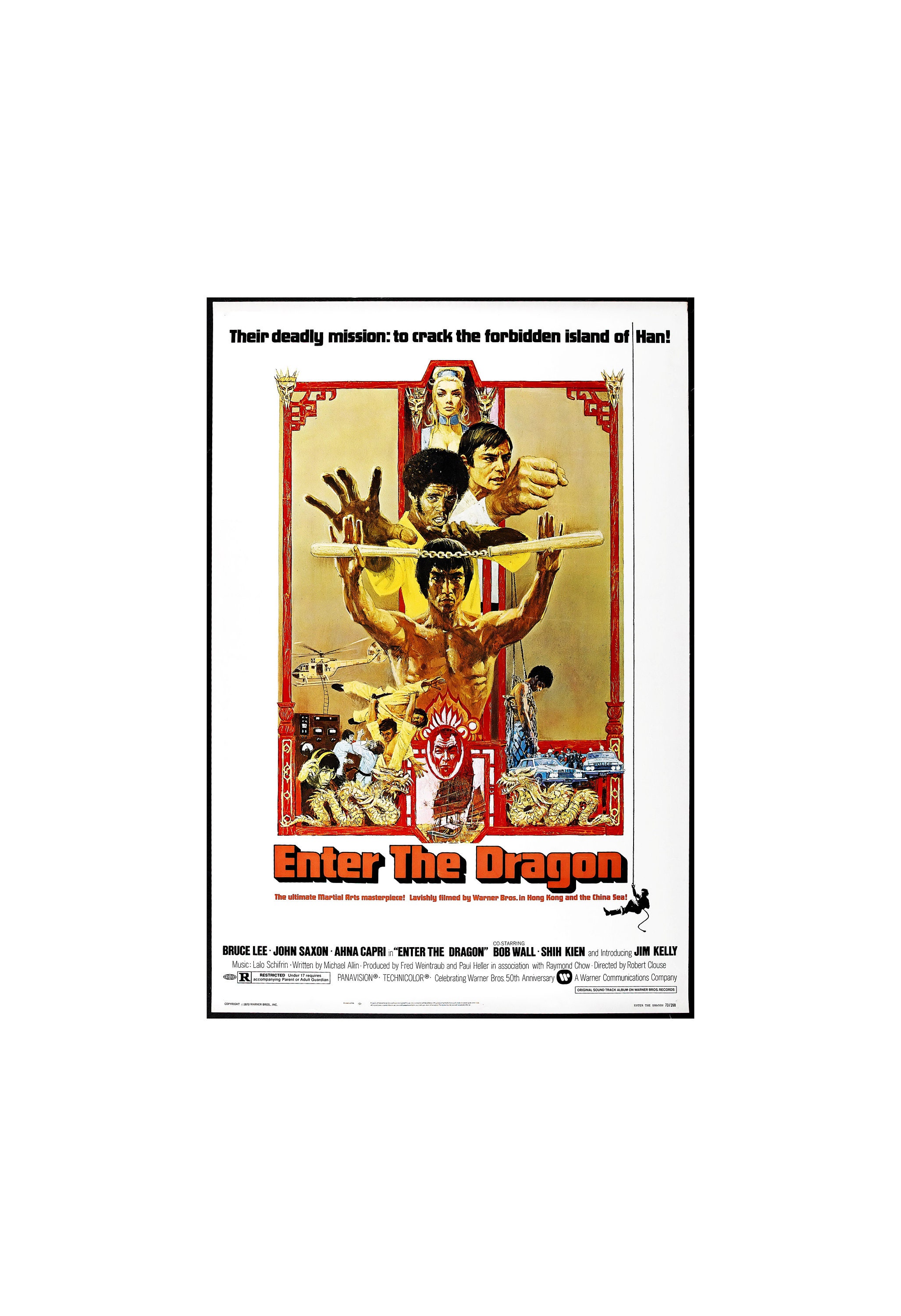 Enter the Dragon Movie Poster Glossy High Quality Print Enter the Dragon Movie Poster Glossy High Quality Print